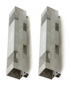 Serge Mouille Serge Mouille style pair of vintage brushed steel in vintage condition - 893168