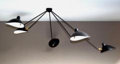 Serge Mouille Spider Ceiling Lamp with Five Arms by Serge Mouille - 870243