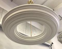 Serge Roche 2 French Modern Neoclassical Plaster and Brass Chandeliers Style of Serge Roche - 2374602