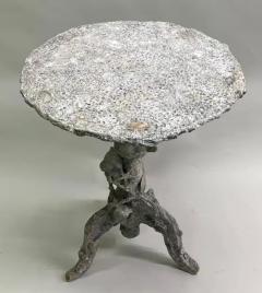 Serge Roche French Encrusted Shell Grotto Side Table by Serge Roche for Maison Jansen 1940 - 3248093