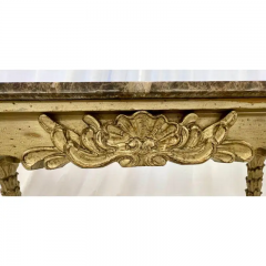 Serge Roche Mid Century Fleur de Lis Console Marble Serge Roche Style - 2489386