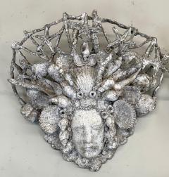 Serge Roche PAIR of French Shell Plaster Sconces Serge Roche for Maison Jansen 1930 1940 - 4292748