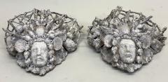 Serge Roche PAIR of French Shell Plaster Sconces Serge Roche for Maison Jansen 1930 1940 - 4292769