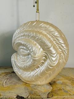 Serge Roche PEARLIZED PLASTER CLAM SHELL LAMPS IN THE MANNER OF SERGE ROCHE - 3960543