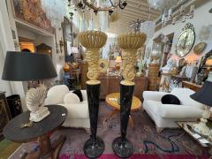 Serge Roche Pair Of French Serge Roche Attributed Seahorse Torchieres - 4702137
