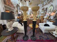 Serge Roche Pair Of French Serge Roche Attributed Seahorse Torchieres - 4702176