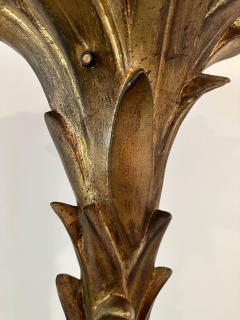 Serge Roche Patinated Resin Plaster Palm Torchieres in the Manner of Serge Roche Pair - 4641374