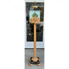 Serge Roche Style Giltwood Palm Tree Floor Lamp - 3493048