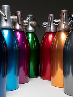 Sergio Asti Set of Seven Soda Siphons by Sergio Asti for Saccab - 4724581