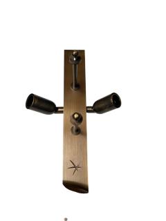 Sergio Bustamante 1970s Bronze and glass sconces by Sergio Bustamente - 4504576