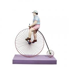 Sergio Bustamante Boy Riding A High Bicycle Edition 11 25 Documented Signed by Sergio Bustamante - 4265721