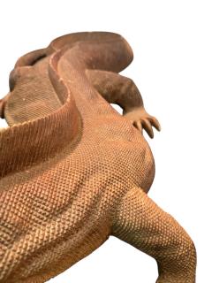 Sergio Bustamante HAND CARVED IGUANA SCULPTURE BY SERGIO BUSTAMANTE - 4409956