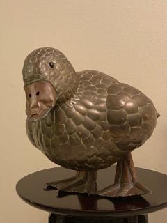 Sergio Bustamante MIXED METALS DUCK SCULPTURE BY SERGIO BUSTAMANTE - 1845672