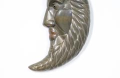 Sergio Bustamante Sergio Bustamante Crescent Moon Metal Wall Sculpture - 2932812