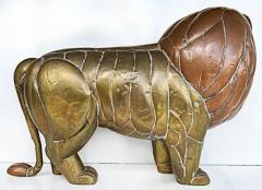 Sergio Bustamante Sergio Bustamante Mexican Modern Mixed Metal Lion Sculpture - 3579097