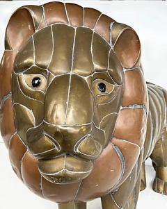 Sergio Bustamante Sergio Bustamante Mexican Modern Mixed Metal Lion Sculpture - 3579207