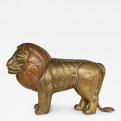 Sergio Bustamante Sergio Bustamante Mexican Modern Mixed Metal Lion Sculpture - 3590870