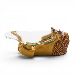 Sergio Bustamante Sergio Bustamante Style SerMel Mid Century Tonal Papier m ch Lion Coffee Table - 4687992