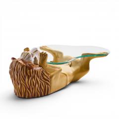 Sergio Bustamante Sergio Bustamante Style SerMel Mid Century Tonal Papier m ch Lion Coffee Table - 4687995