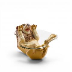 Sergio Bustamante Sergio Bustamante Style SerMel Mid Century Tonal Papier m ch Lion Coffee Table - 4688004