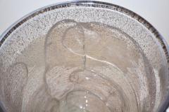 Sergio Costantini 1990s Costantini Italian Pair of Silver Gray Pink Murano Alexandrite Glass Vases - 742796