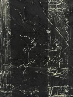 Sergio Daniel Blatto Vintage Sergio Daniel Blatto Figurative Black White Painting - 3896296
