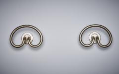 Sergio Mazza 1 of 8 Sergio Mazza Samo hangers or hooks in nickeled brass - 3230823