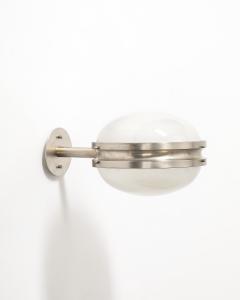 Sergio Mazza Glass and Chromed Steel Gamma Sconces by Sergio Mazza Italy c 1960 - 3900484