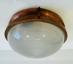 Sergio Mazza Pair of Sergio Mazza Sigma Flush Lights Italian Mid Century - 4330664