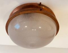 Sergio Mazza Pair of Sergio Mazza Sigma Flush Lights Italian Mid Century - 4330667
