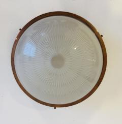 Sergio Mazza Pair of Sergio Mazza Sigma Flush Lights Italian Mid Century - 4330668