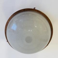 Sergio Mazza Pair of Sergio Mazza Sigma Flush Lights Italian Mid Century - 4330669
