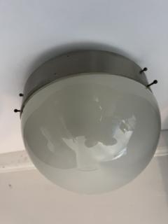 Sergio Mazza Sergio Mazda Artemide Clio Flush Ceiling Lamp Italian Mid Century - 3296001