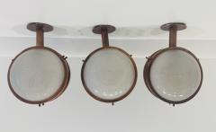 Sergio Mazza Set of 3 Sergio Mazza 1960s Artemide Celing Lamps Sconces Italian Mid Century - 4330537