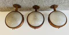 Sergio Mazza Set of 3 Sergio Mazza 1960s Artemide Celing Lamps Sconces Italian Mid Century - 4330545