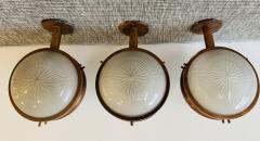 Sergio Mazza Set of 3 Sergio Mazza 1960s Artemide Celing Lamps Sconces Italian Mid Century - 4330546