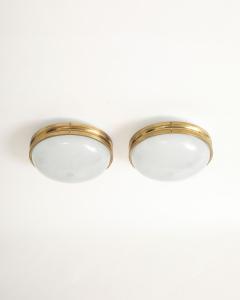 Sergio Mazza Sigma Flush Mount Light Fixtures by Sergio Mazza for Artemide Italy c 1960 - 4696391
