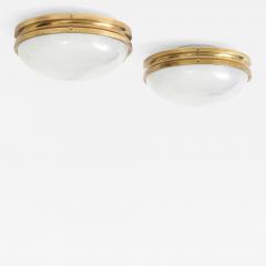 Sergio Mazza Sigma Flush Mount Light Fixtures by Sergio Mazza for Artemide Italy c 1960 - 4697717