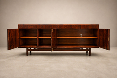 Sergio Rodrigues 1960s Mid Century Modern Credenza by Sergio Rodrigues in Brazilian Rosewood - 4712564