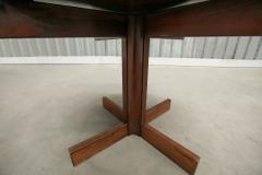 Sergio Rodrigues Alex Dining Table in Hardwood Glass by Sergio Rodrigues 1960s - 3313463