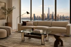 Sergio Rodrigues Amelia Coffee Table in Rosewood Chrome Plated Metal by Sergio Rodrigues - 4599799