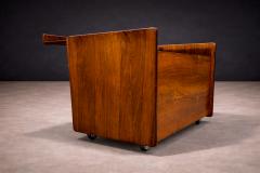 Sergio Rodrigues Bar Cart in Rosewood Sergio Rodrigues 1960s - 4548539