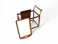Sergio Rodrigues Bar Cart in Rosewood with Removable Trays Sergio Rodrigues 1960s Lot 298A - 4302149