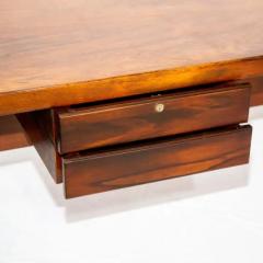 Sergio Rodrigues Brazilian Modern Desk in Hardwood with Floating Drawers Sergio Rodrigues 1960s - 3187091