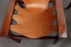 Sergio Rodrigues Brazilian Modern Kilin Lounge Chairs in Leather Jacaranda by Sergio Rodrigues - 4793951