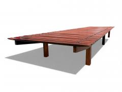 Sergio Rodrigues Brazilian Modern Mucki bench in Rosewood Sergio Rodrigues 1958 - 4416847