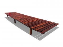 Sergio Rodrigues Brazilian Modern Mucki bench in Rosewood Sergio Rodrigues 1958 - 4416853