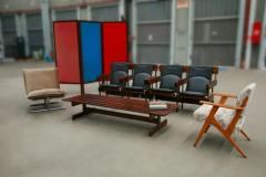 Sergio Rodrigues Brazilian Modern Room Divider in Hardwood Leather by Sergio Rodrigues 1960s - 3186479