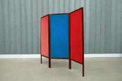 Sergio Rodrigues Brazilian Modern Room Divider in Hardwood Leather by Sergio Rodrigues 1960s - 3186483