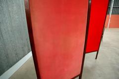 Sergio Rodrigues Brazilian Modern Room Divider in Hardwood Leather by Sergio Rodrigues 1960s - 3186619